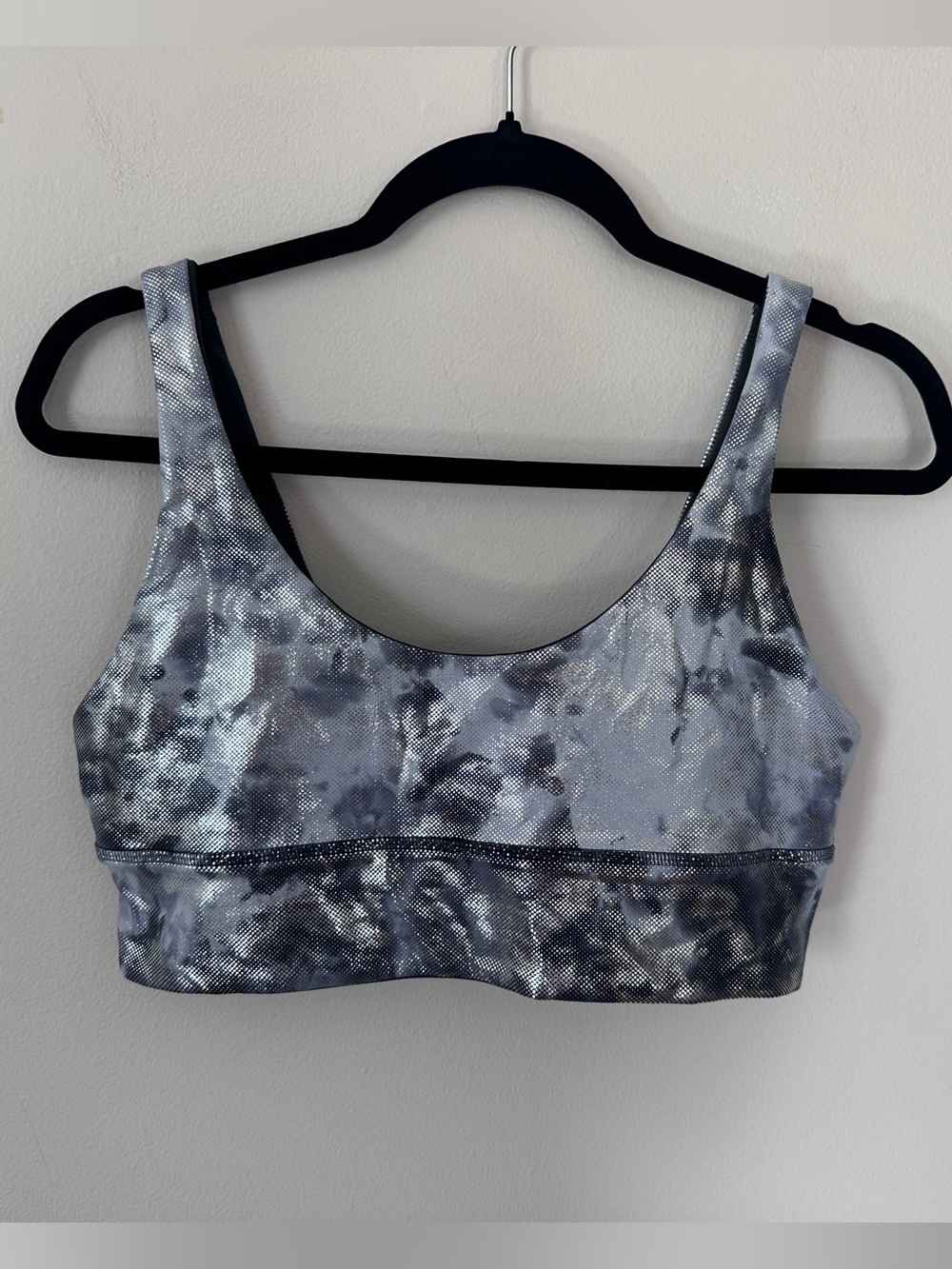 Lululemon Align reversible sports bra metallic gray space dye size 12 A-C cup